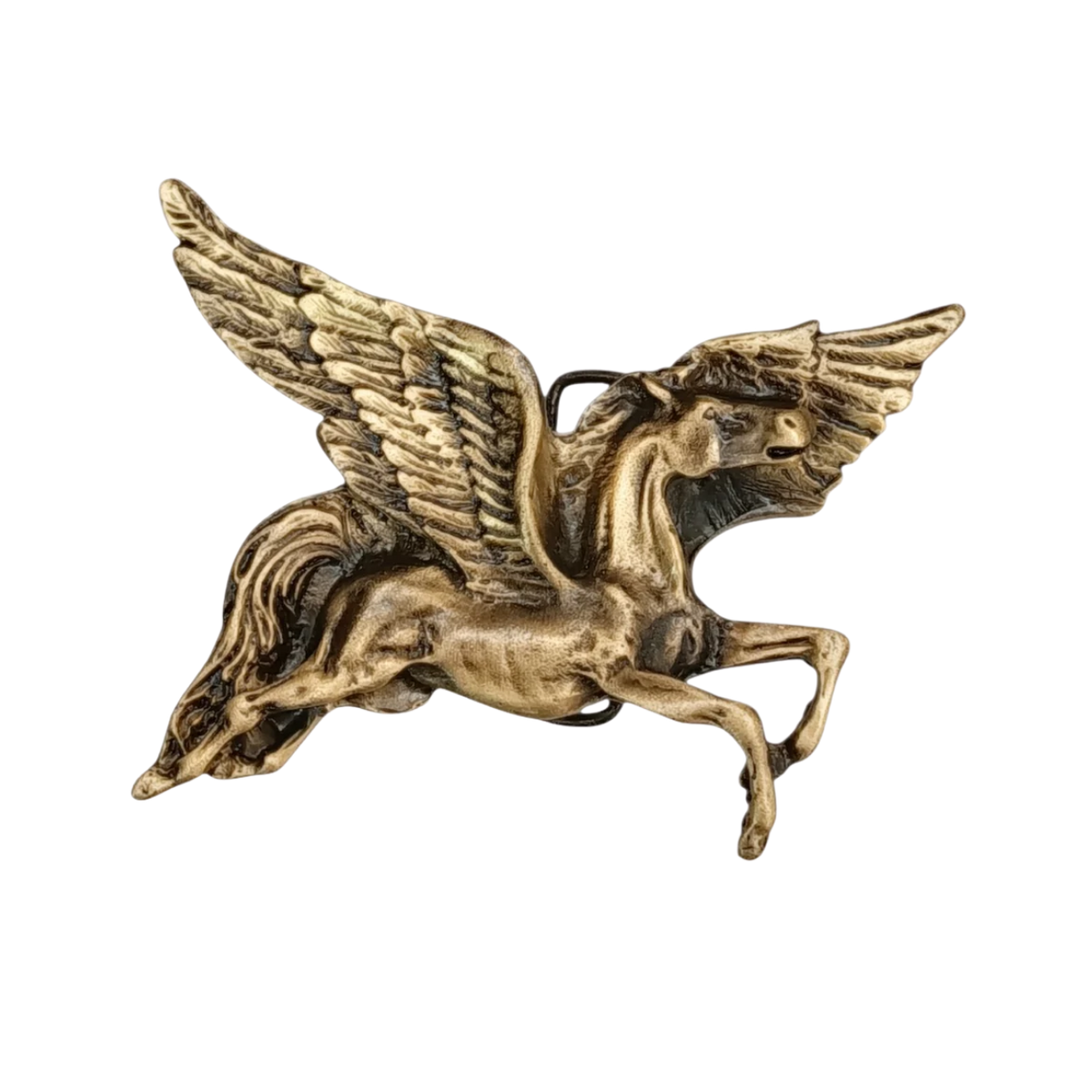 hebilla pegaso dorada