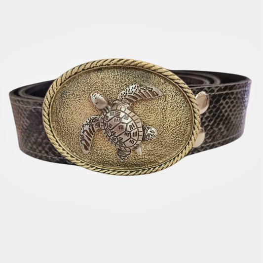 Hebilla Tortuga Ovalada Dorada | Kenka
