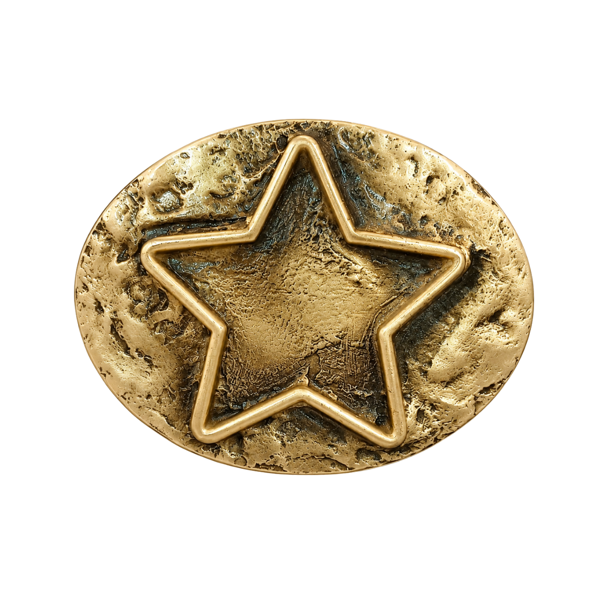 hebilla estrella grande dorado