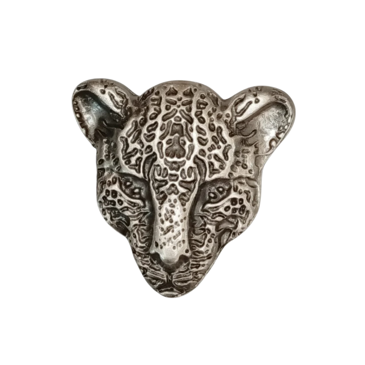 hebilla leopardo plateado