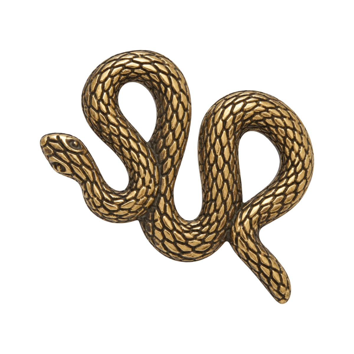 hebilla serpiente dorada