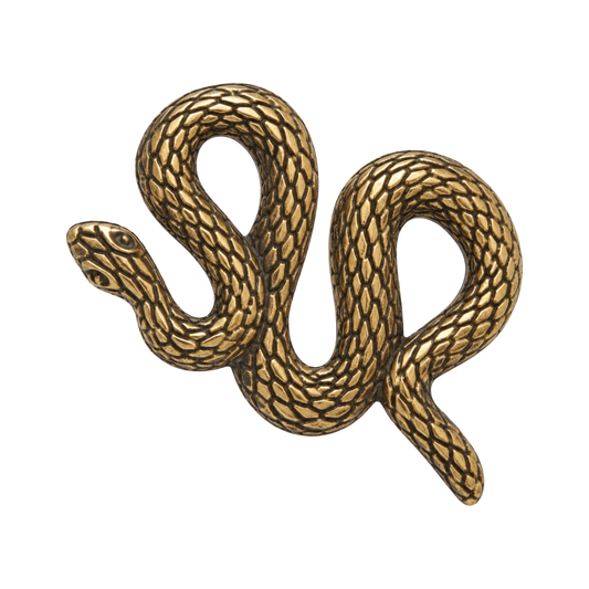 hebilla serpiente dorada