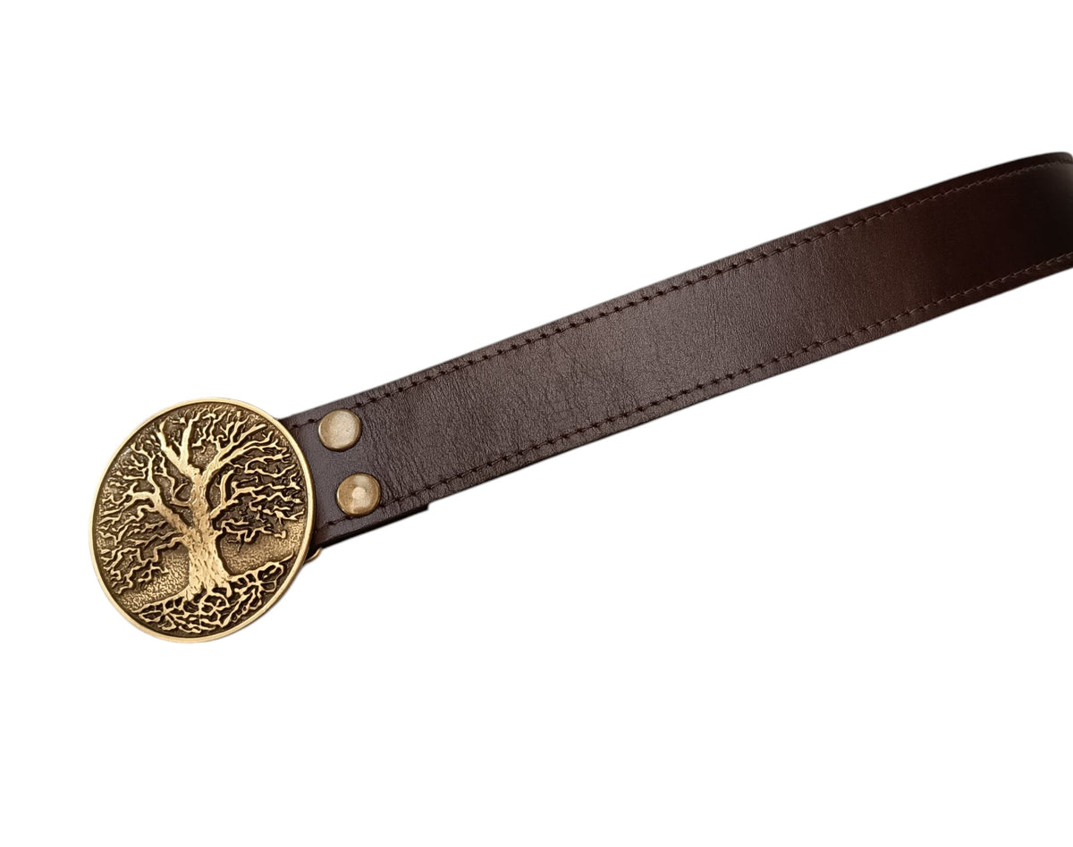 Correa de Cuero Chocolate Lisa | Kenka